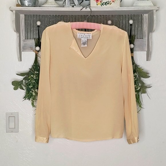 Vintage 100% silk Pacific silk and studio clothing company women's size s - Picture 1 of 4